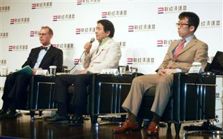 竹中平蔵教授、アベノミクス「１００％正しい」　新経連討論会