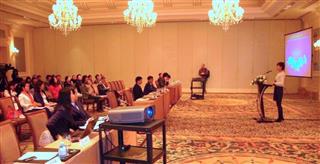 日本旅行などが中国・上海で開催した医療ツーリズムの説明会 日本旅行などが中国・上海で開催した医療ツーリズムの説明会