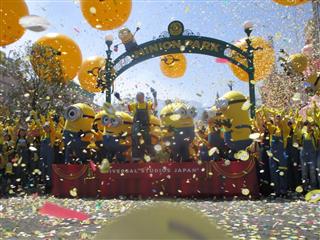 「ミニオン・パーク」のオープニングセレモニー 「ミニオン・パーク」のオープニングセレモニー