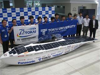 東海大学のソーラーカー「TokaiChallenger」=神奈川県平塚市 東海大学のソーラーカー「TokaiChallenger」=神奈川県平塚市
