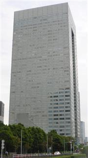 東芝本社が入るビル=20日午前、東京都港区 東芝本社が入るビル=20日午前、東京都港区