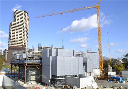 兵庫県尼崎市で再建工事が進む「尼崎城」