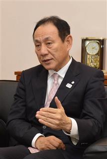 大和ハウス工業の芳井敬一社長(織田淳嗣撮影) 大和ハウス工業の芳井敬一社長(織田淳嗣撮影)