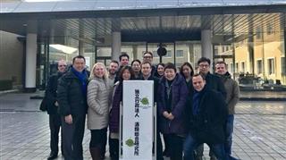 酒類専門家の研修参加者たち=広島県東広島市 酒類専門家の研修参加者たち=広島県東広島市