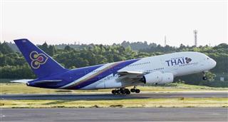 タイ国際航空の旅客機エアバスＡ３８０