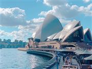 シドニーを象徴するオペラハウス。たくさん撮った写真の中で一番綺麗に撮れたものです（本人提供）