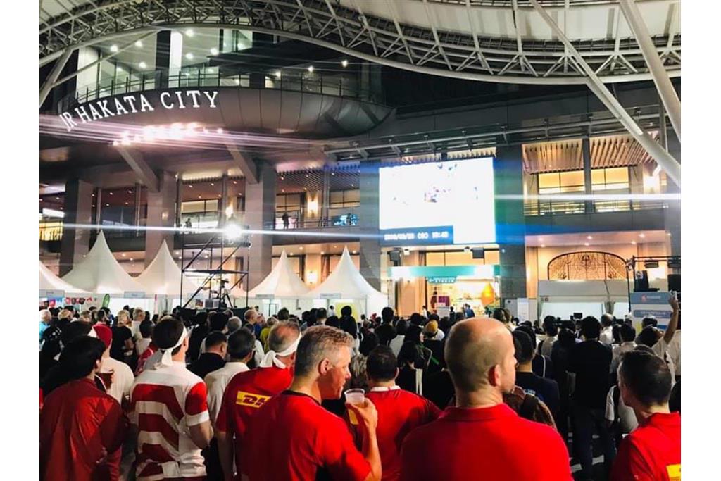 福岡のファンゾーンでも熱狂的な盛り上がりをみせているラグビーワールドカップ2019日本大会