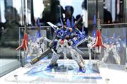 ガンプラビルダーズＷ杯の日本代表候補の作品＝２２日、東京都千代田区の秋葉原ＵＤＸ