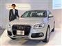 「Ｑ５」のＨＶモデルを紹介するアウディジャパンの大喜多寛社長＝１６日、東京都渋谷区