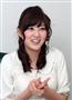 インタビューに答える２０１３年東レ水着キャンペーンガールの岩崎名美さん＝大阪市浪速区（山田哲司撮影）
