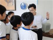 カプコンが行う出前授業（同社提供）