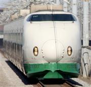 新幹線２００系。デビュー当時の白と緑のツートーンカラーの「Ｋ４７編成」は特に人気が高い