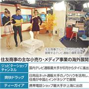 住友商事の主な小売り・メディア事業の海外展開
