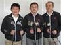 左から順に、アイアン担当の飯嶋淳さん、ドライバーの開発に携わった山口利道さん、フェアウェイウッドを担当した大西正人さん