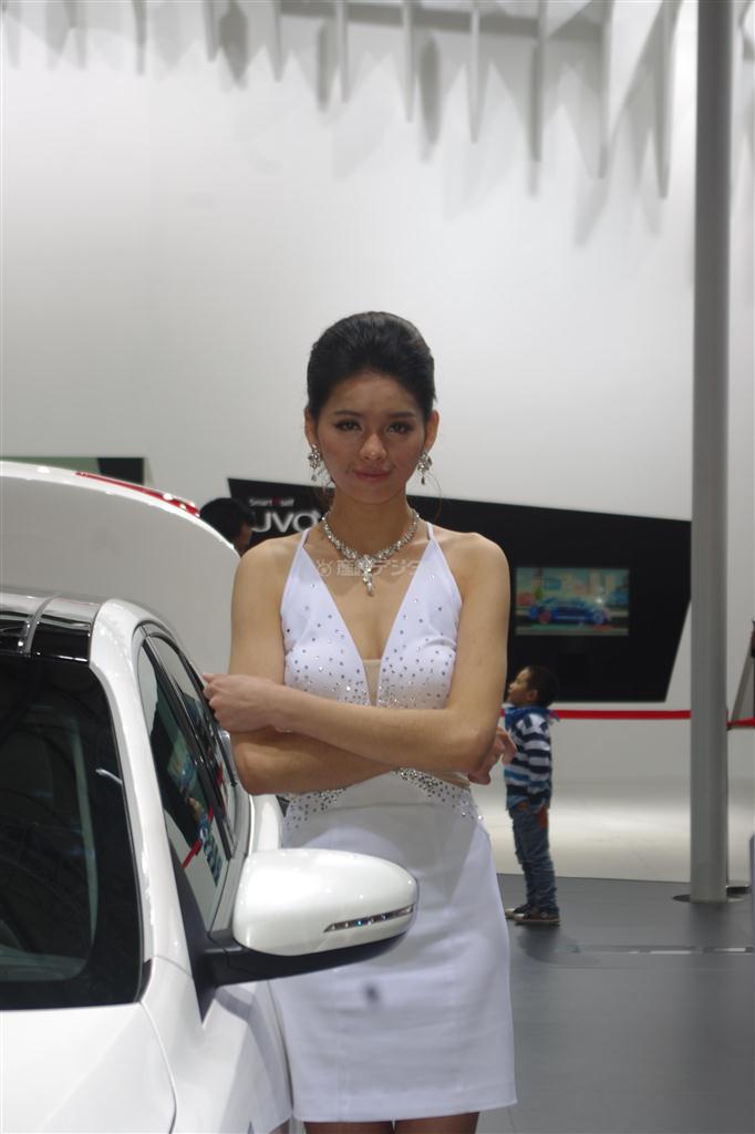 韓国、起亜自動車のブース＝上海モーターショー