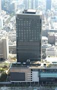 ＪＲ大阪駅に直結するインターコンチネンタルホテル大阪（本社ヘリから）