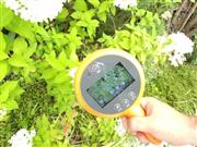 パナソニックが小学校向けなどに投入するデジタルビデオカメラ。性能と可愛らしい虫眼鏡の形が子供の研究意欲をそそりそうだ（同社提供）