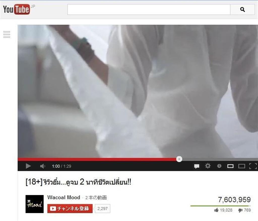 映画を見てるみたい（タイワコールの「ＢＯＯＳＴＵＰ」ブラのＣＭ、ＹｏｕＴｕｂｅより）