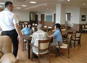 南海電気鉄道の有料老人ホーム「南海ライフリレーションあびこ道」は、ゆったりとした作りで落ち着いた雰囲気だ