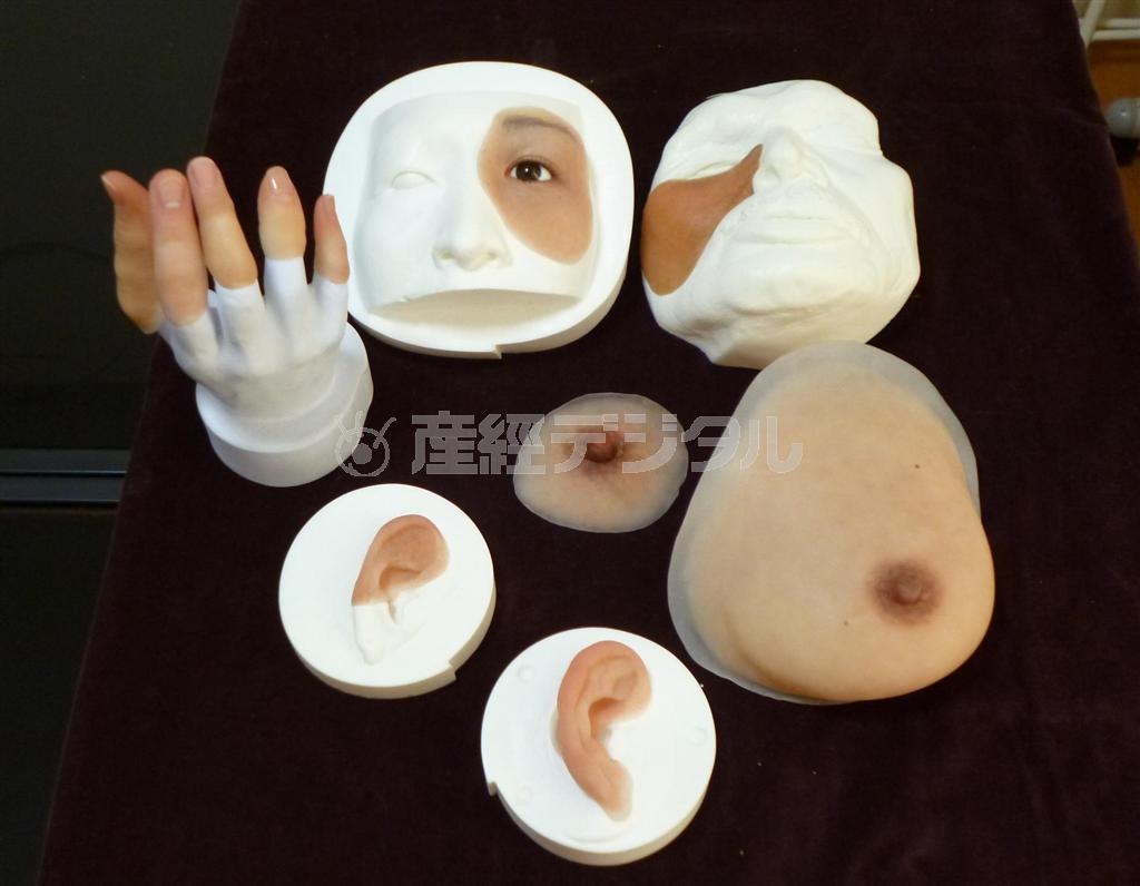 池山メディカルジャパンが製作する体の部位の数々