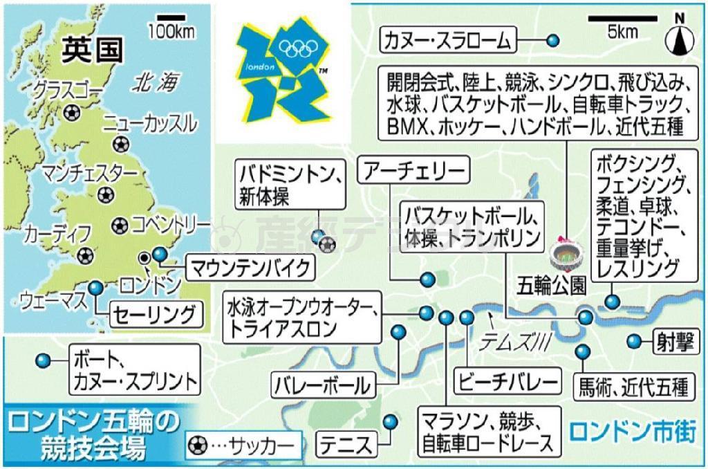 ロンドン五輪の球技会場＝２０１２年、英国・首都ロンドンほか
