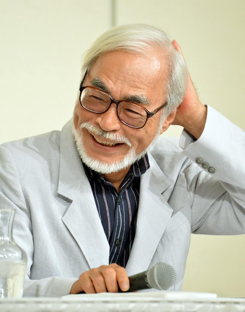 スタジオジブリ・宮崎駿監督引退記者会見会見する宮崎駿監督＝東京・吉祥寺(撮影：今井正人)