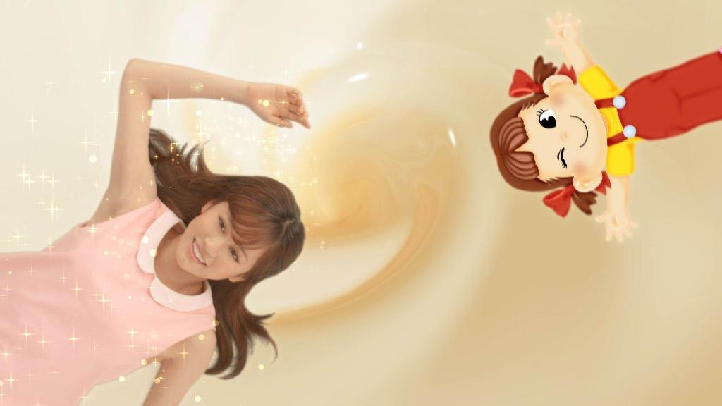 ミルキーの渦の中、「新しい～」と感激のためいき