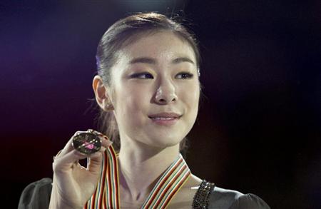 韓国の女子フィギュアスケートのキム・ヨナ選手。韓国ではスポーツ、教育などあらゆる場面で過度な競争社会ができている（ＡＰ）