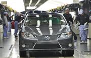 ブランド力強化に課題が残る「レクサス」＝福岡県宮若市のトヨタ自動車九州