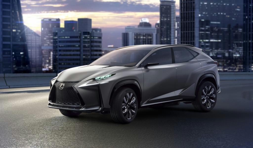 トヨタ自動車が出展するクロスオーバーＳＵＶの試作車「レクサスＬＦ－ＮＸ」（同社提供）