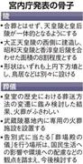 宮内庁発表の骨子＝２０１３年１１月１４日