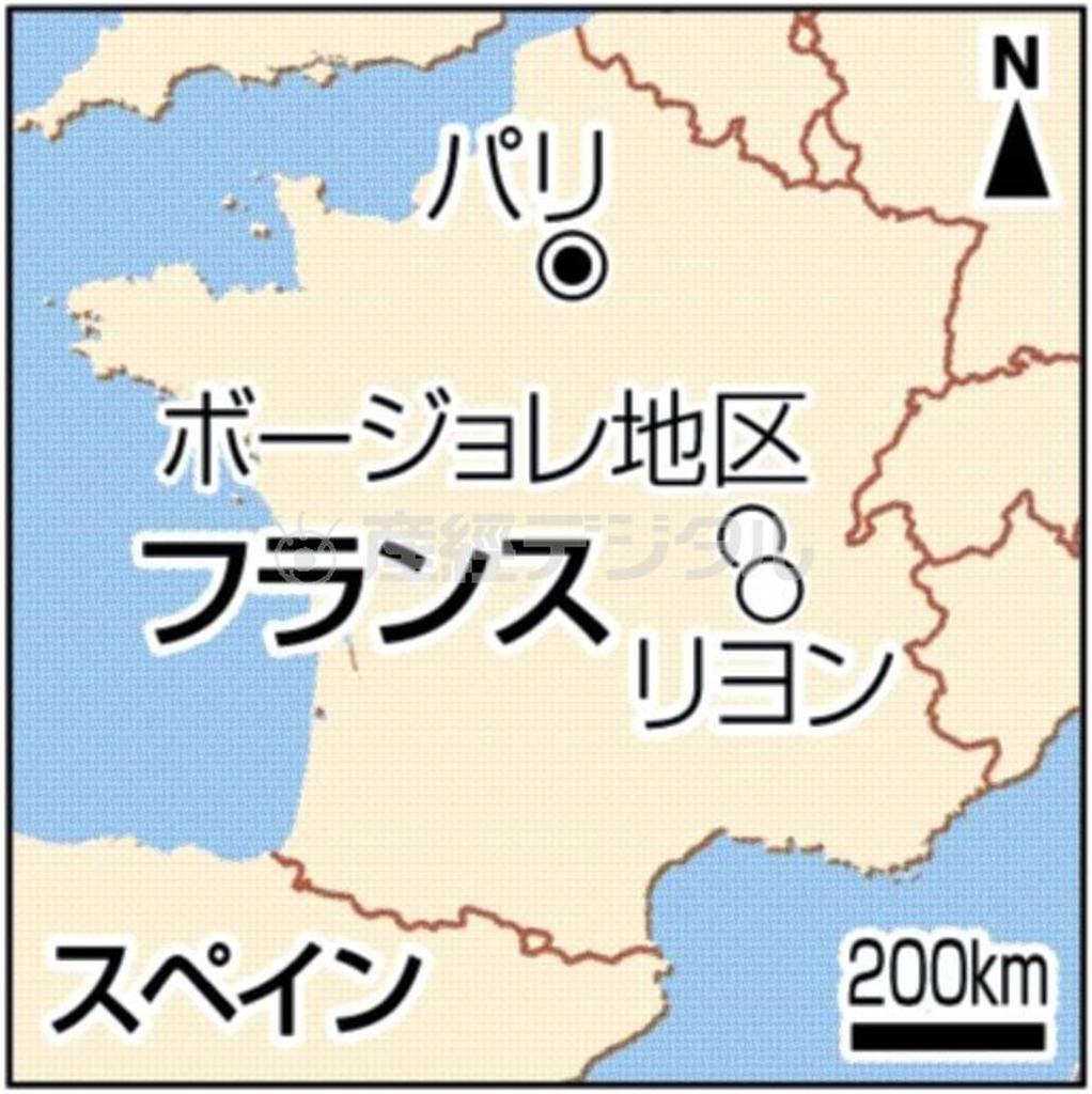 フランス・リヨン、ボージョレ地区