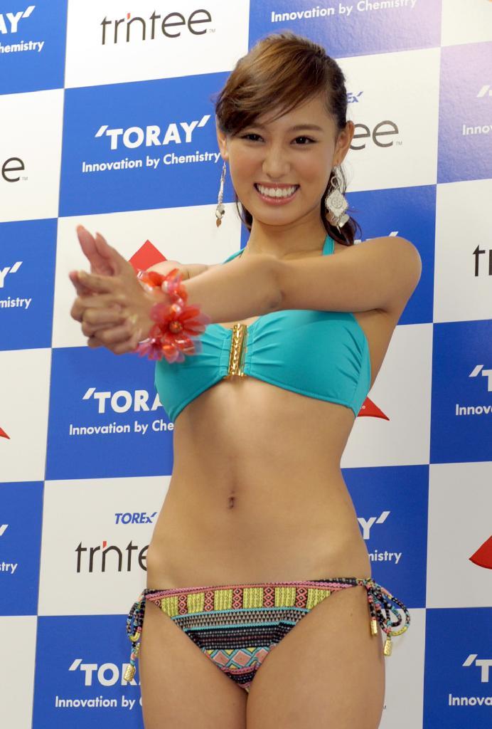 ２０１４年東レ水着キャンペーンガールに選ばれた森友里恵さん