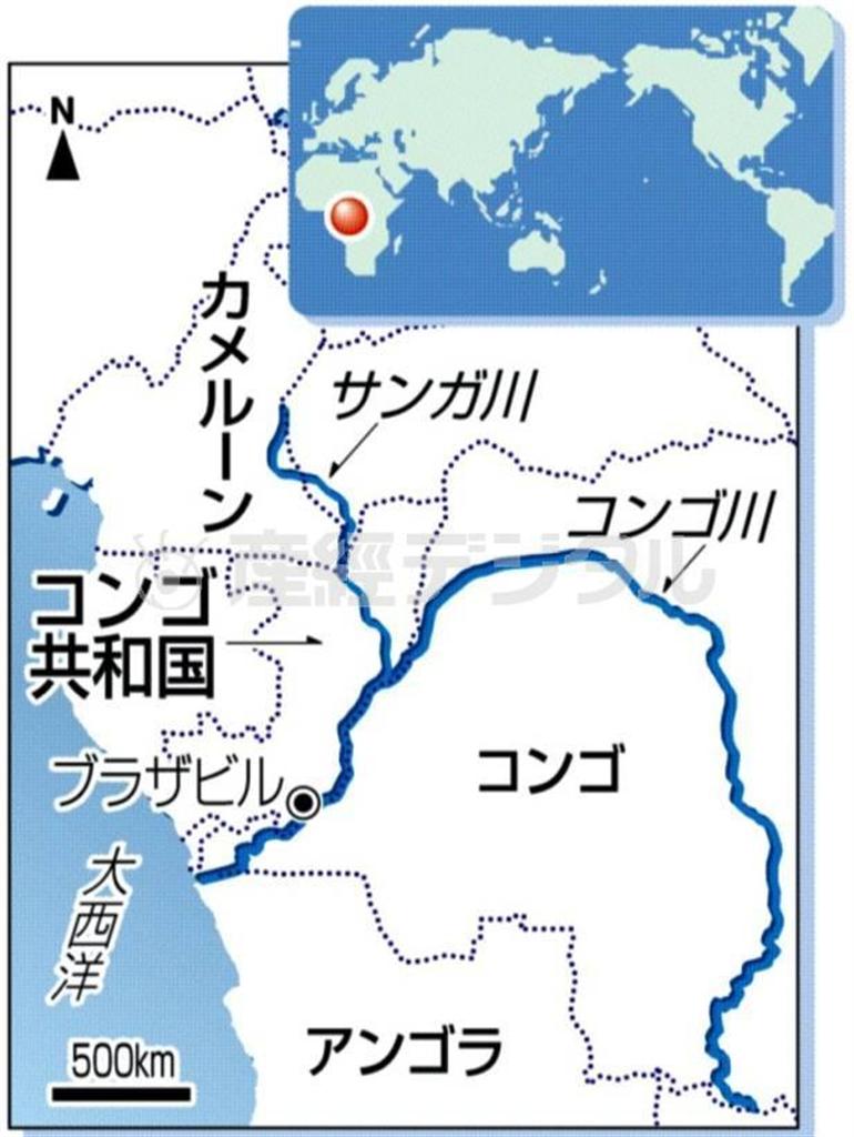 コンゴ共和国・サンガ川