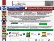 身代金型ウイルスに感染したパソコンの画面（トレンドマイクロ提供）