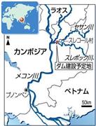 カンボジア・メコン川＝２０１３年１２月１５日現在