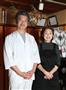 創業者の女将、林紀江さん（右）と料理長の大野剛さん＝京都市中京区（恵守乾撮影）
