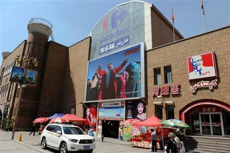 新疆ウイグル自治区のウルムチにあるＫＦＣの店舗（中国新聞社）