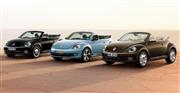 ＶＷグループジャパンが限定発売する「ザ・ビートル・カブリオレ」。５０、６０、７０年代の時代背景を現代風にそれぞれアレンジした（同社提供）