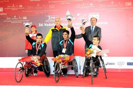 2012年イスタンブールマラソンの表彰式