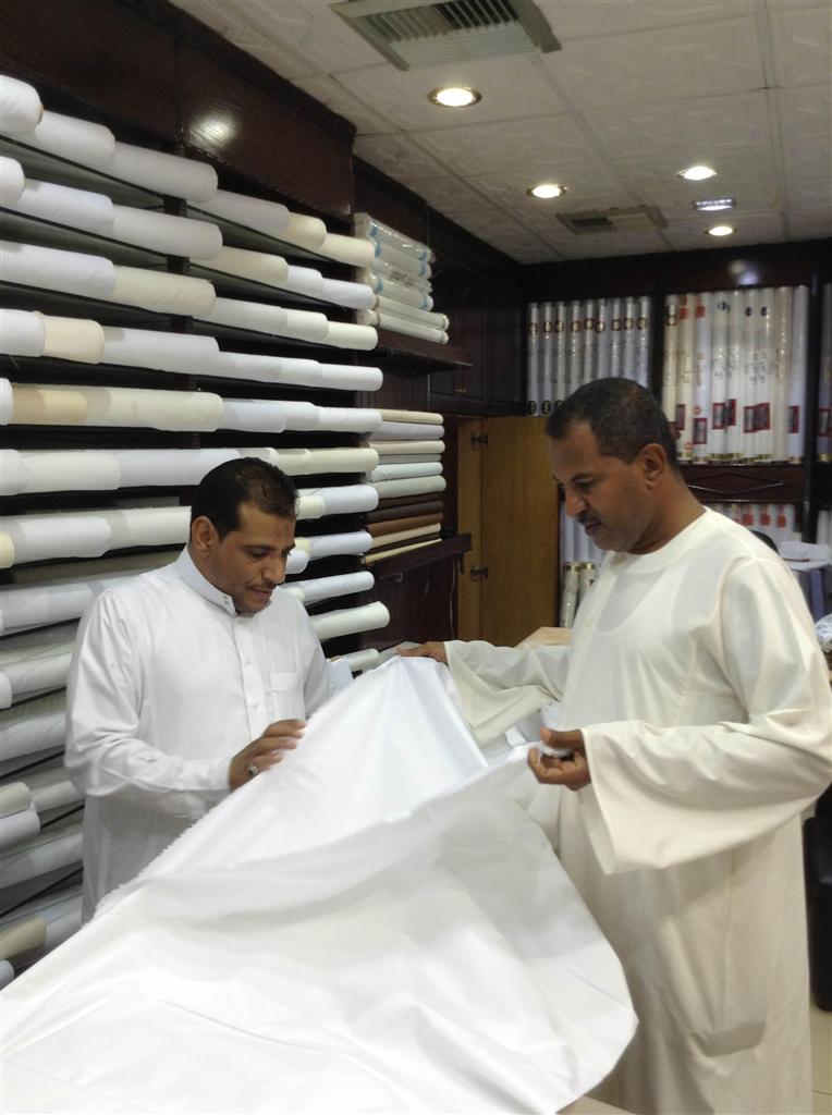 シキボウのトーブ地はドバイでも高い評価を得ている（シキボウ提供）