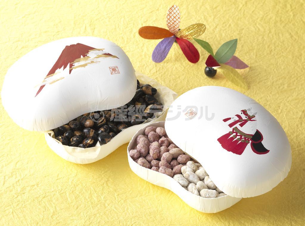 まめや金澤萬久の「松屋オリジナル萬久撰菓『新年』」（２箱入り２１５３円・松屋銀座、発売中）