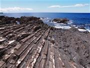 室戸半島は海と陸が出合って新しい大地が誕生する最前線＝２０１２年５月３日、高知県室戸市（室戸ジオパーク提供）