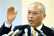会見を開き東京都知事選への出馬を正式に表明する、舛添要一氏＝１４日、東京都新宿区の東京都庁（寺河内美奈撮影）