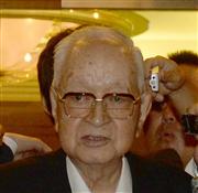 読売新聞グループ本社代表取締役会長・主筆の渡辺恒雄氏（北野浩之撮影）