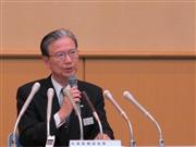 会見するＪＲ北海道の小池明夫会長