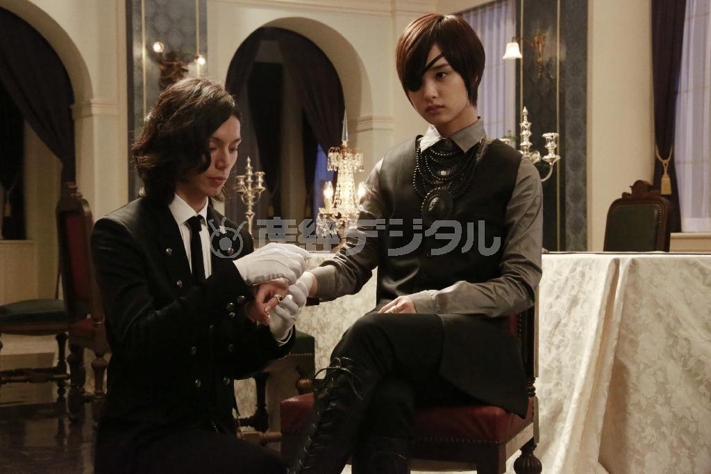 【かざすンＡＲ（視聴無料）】映画「黒執事」（大谷健太郎、さとうけいいち共同監督）。１月１８日公開（ドリーム・アーツ提供）。（Ｃ）２０１４＿枢やな／スクウエアエニックス。（Ｃ）２０１４＿映画「黒執事」製作委員会