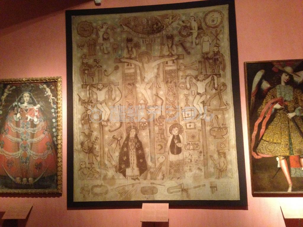 旅先で訪れた美術館で、気になった宗教絵画たち＝２０１４年１月４日（本谷有希子さん撮影）