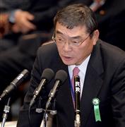 衆院予算委員会で民主党の原口一博氏の質問に答えるＮＨＫの籾井勝人会長＝３１日午後、国会・衆院第１委員室（酒巻俊介撮影）