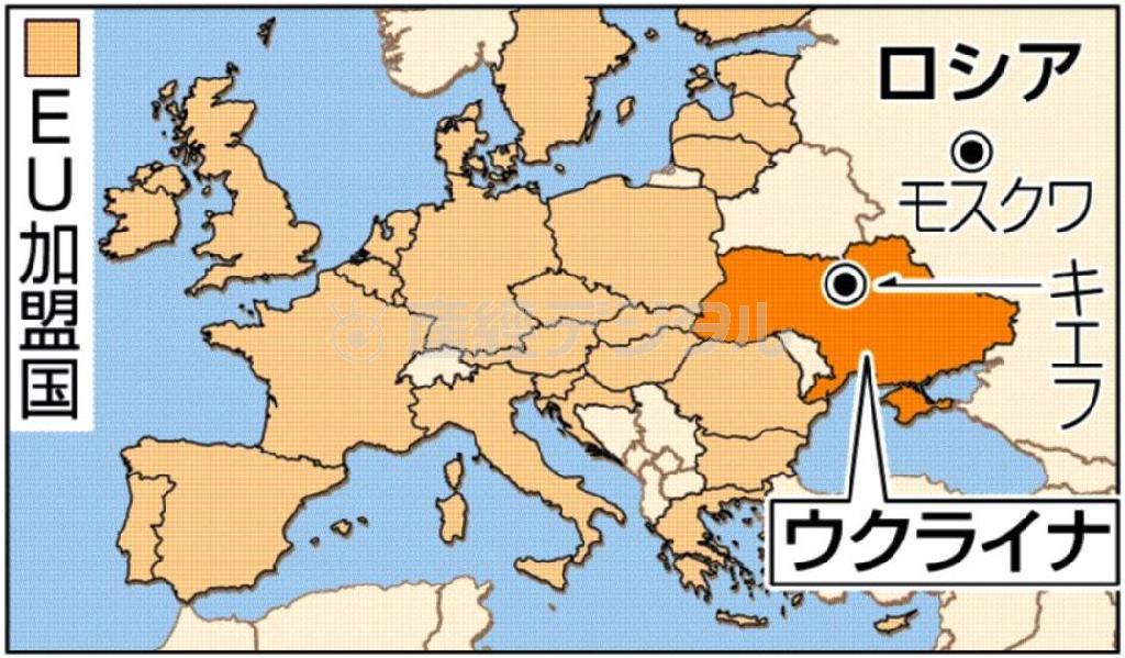 ウクライナ・首都キエフ、ＥＵ（欧州連合）加盟国